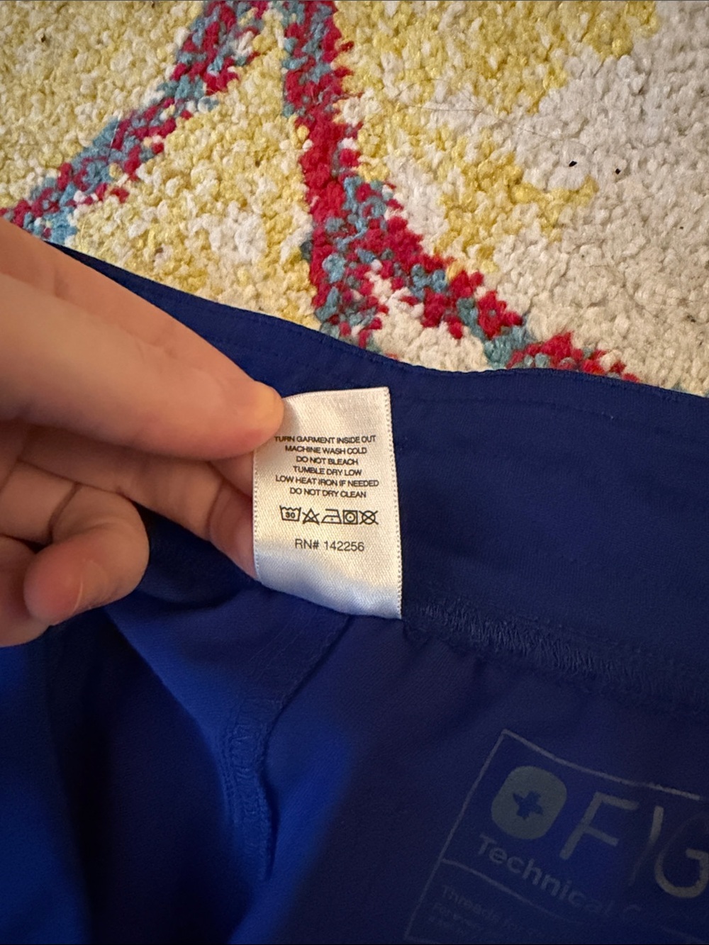 FIGS WOMENS MEDIUM TALL ROYAL BLUE LIVINGSTON SCRUB PANTS - Picture 5 of 5